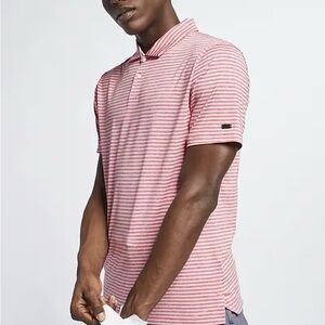 Nike “Tiger Woods” Golf White and Red Polo Shirt Classic Style